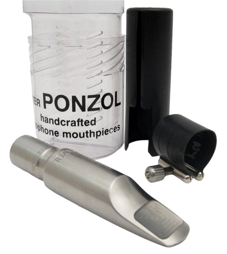 Ponzol Vintage Model Stainless Steel Tenor Saxophone Mouthpiece - Ponzol Mouthpieces